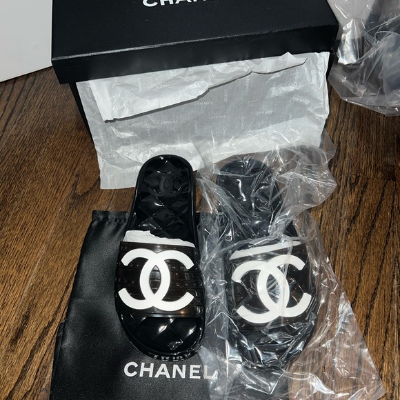 CHANEL Shoes Chanel Jelly Slides Poshmark